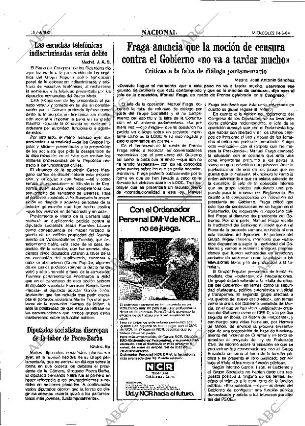 ABC MADRID 14-03-1984 página 18