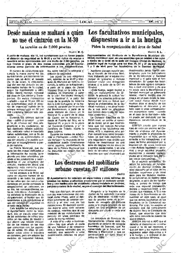 ABC MADRID 14-03-1984 página 31