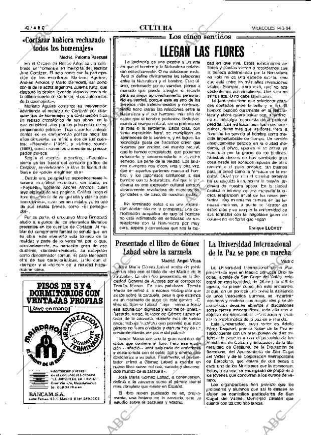 ABC MADRID 14-03-1984 página 42