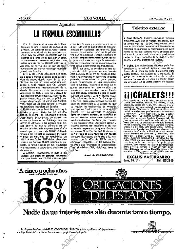 ABC MADRID 14-03-1984 página 60