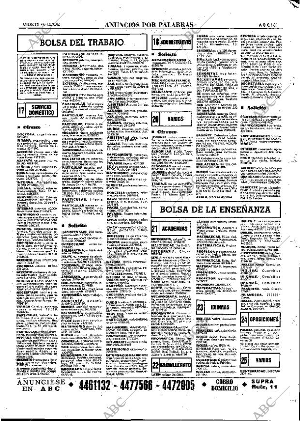 ABC MADRID 14-03-1984 página 81