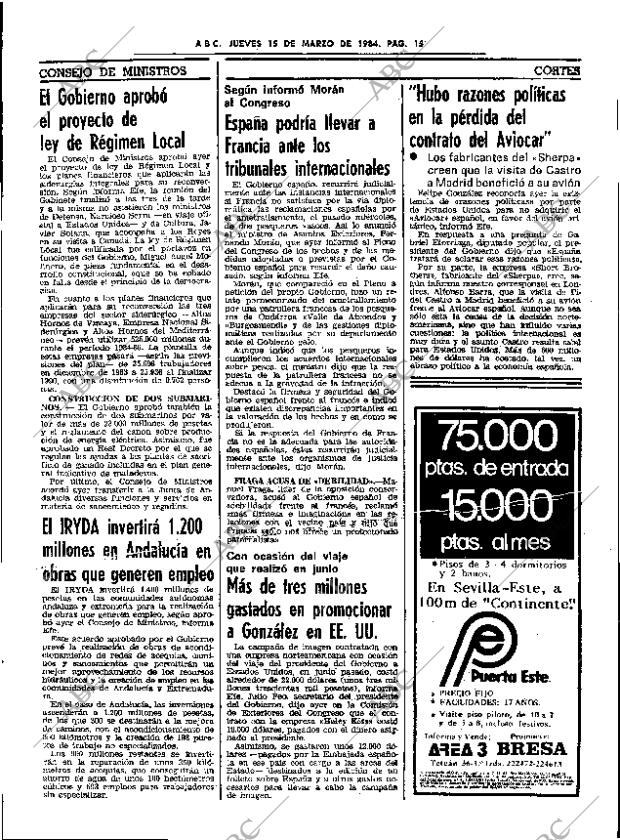 ABC SEVILLA 15-03-1984 página 15