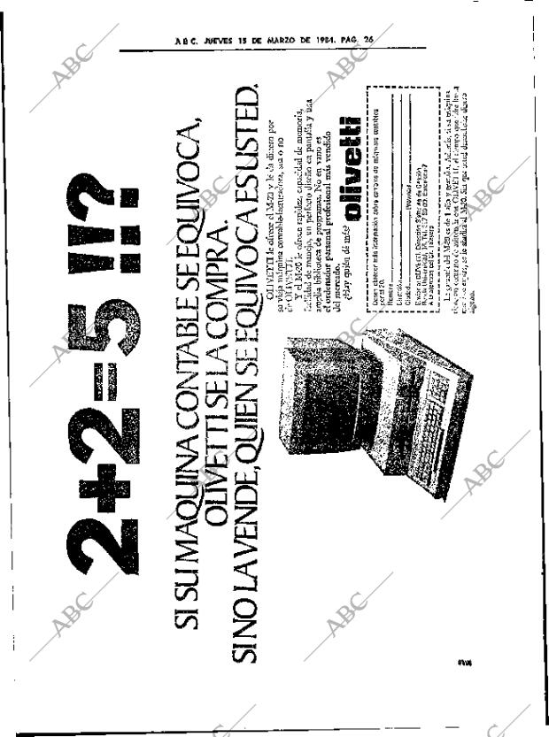 ABC SEVILLA 15-03-1984 página 26