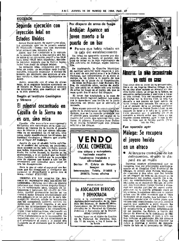 ABC SEVILLA 15-03-1984 página 47