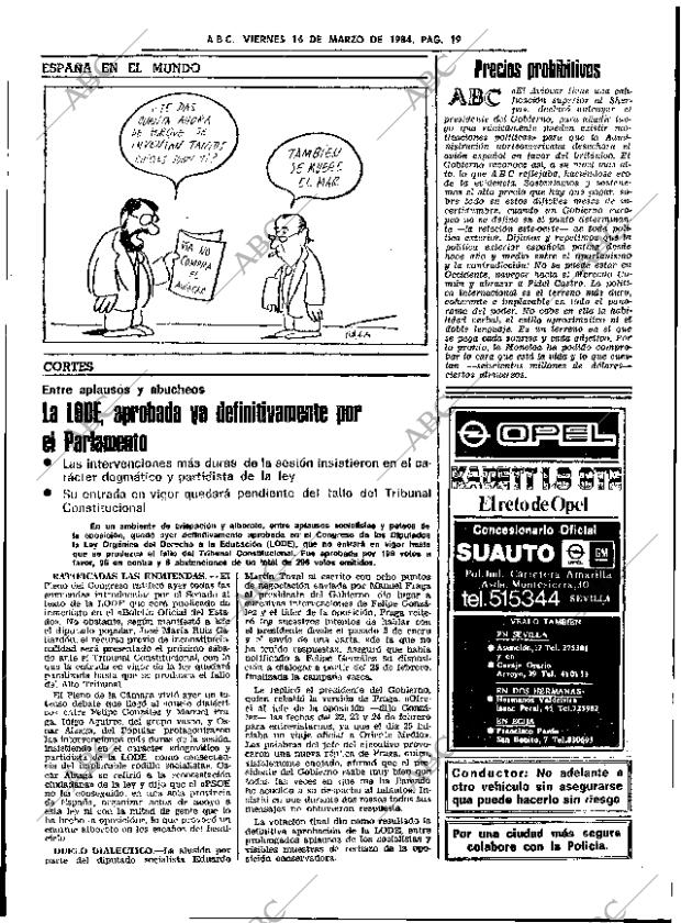 ABC SEVILLA 16-03-1984 página 19