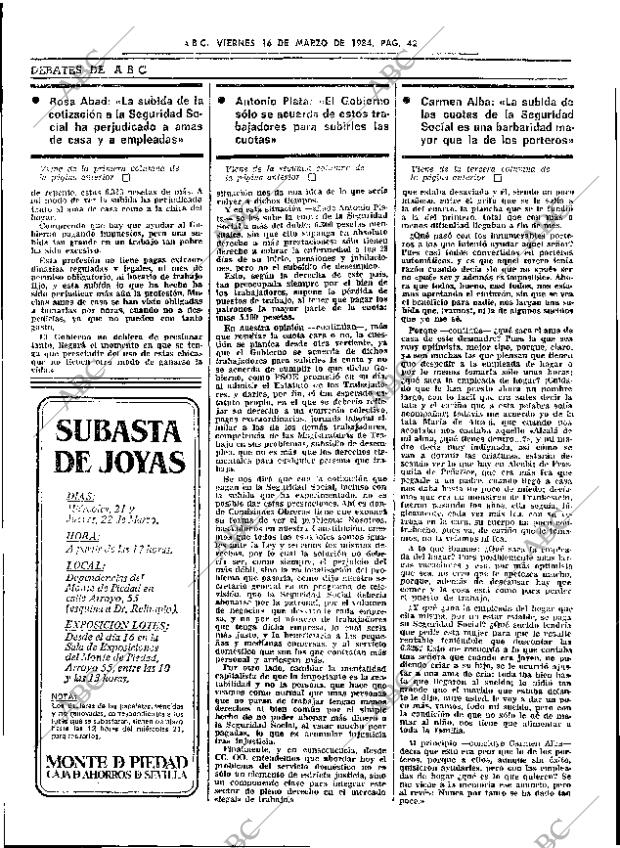 ABC SEVILLA 16-03-1984 página 42