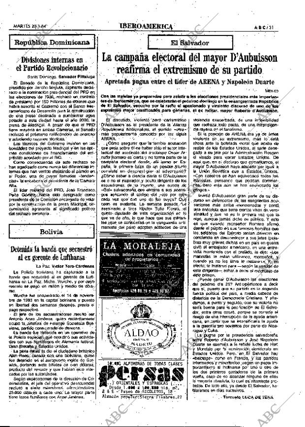 ABC MADRID 20-03-1984 página 31