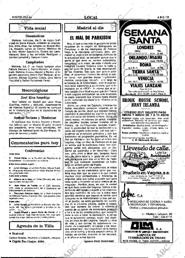 ABC MADRID 20-03-1984 página 35