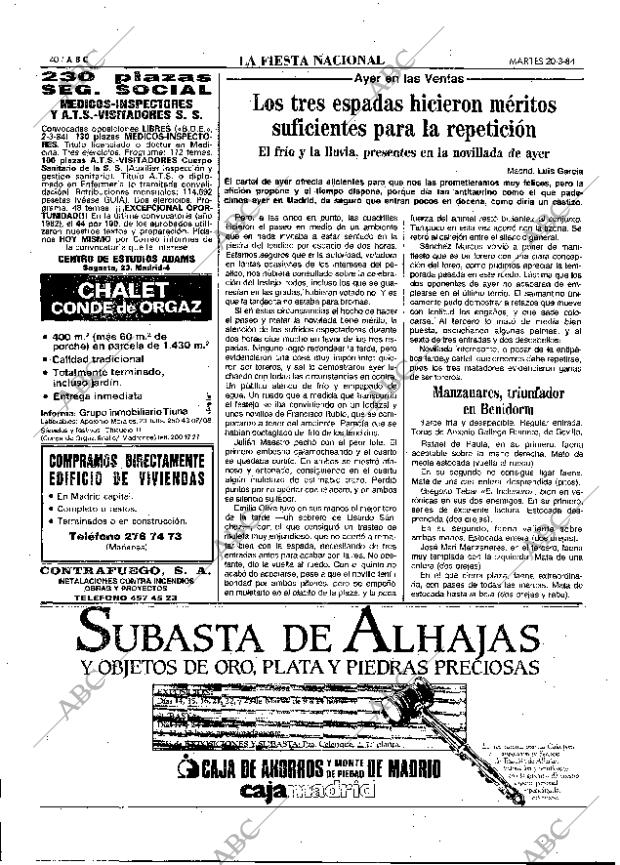 ABC MADRID 20-03-1984 página 40