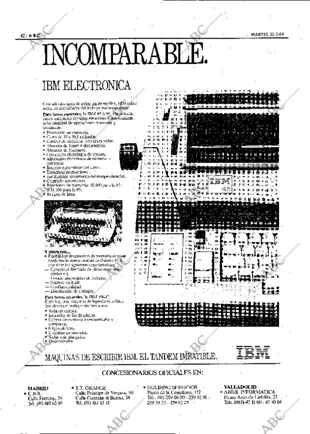 ABC MADRID 20-03-1984 página 42