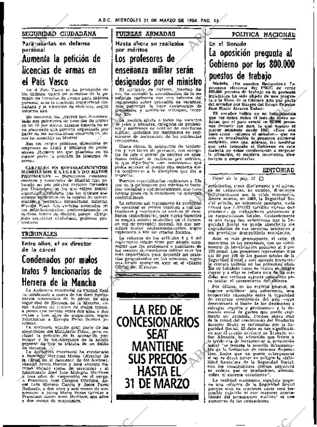 ABC SEVILLA 21-03-1984 página 15