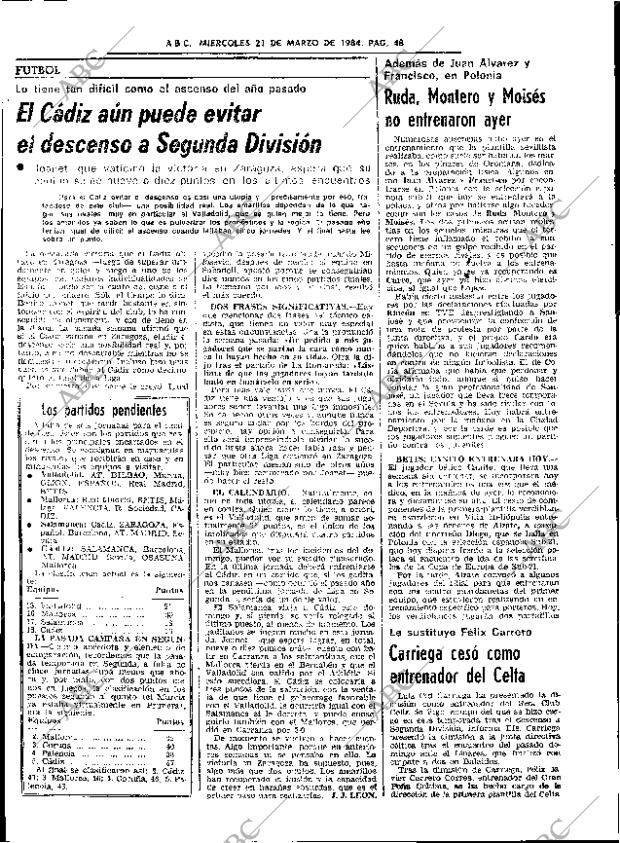 ABC SEVILLA 21-03-1984 página 48