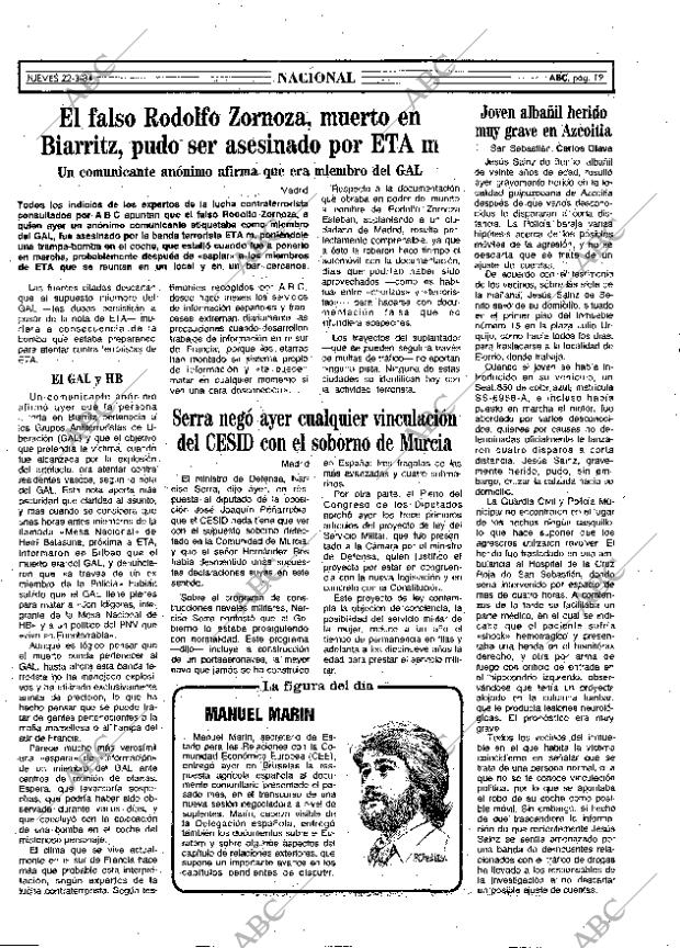 ABC MADRID 22-03-1984 página 19