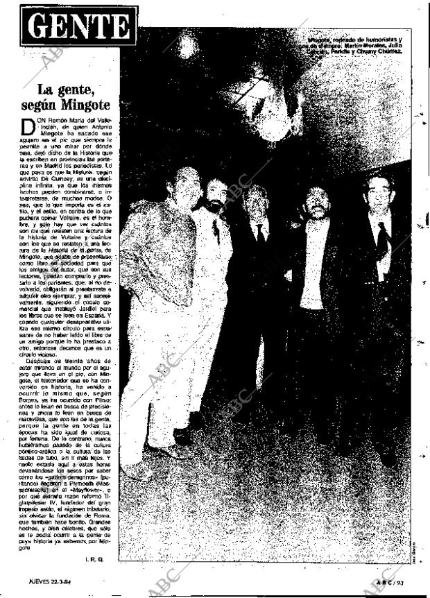 ABC MADRID 22-03-1984 página 93