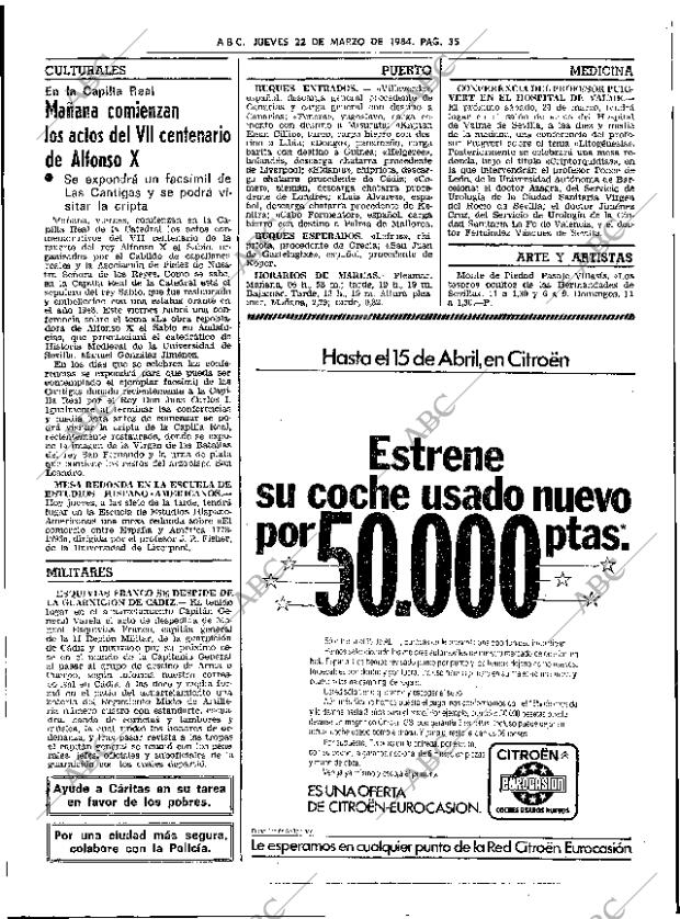 ABC SEVILLA 22-03-1984 página 35