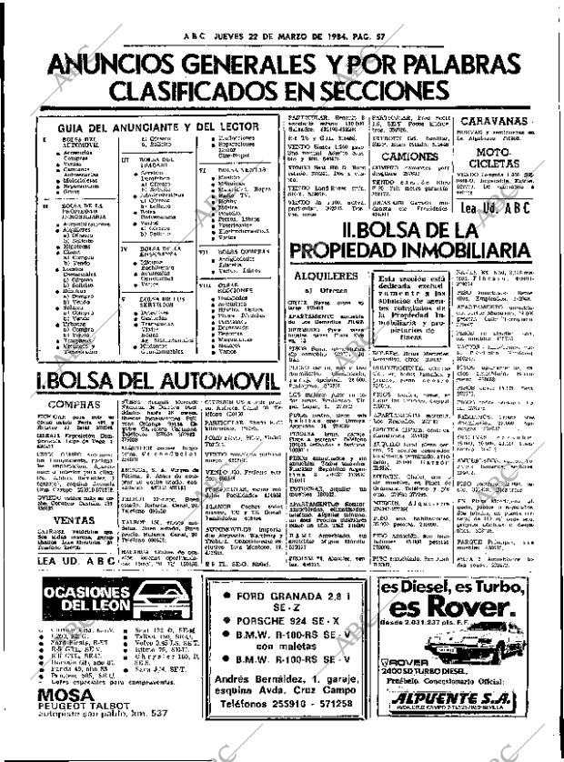 ABC SEVILLA 22-03-1984 página 57