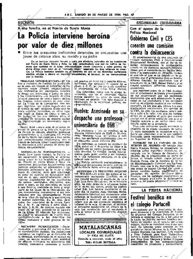 ABC SEVILLA 24-03-1984 página 47