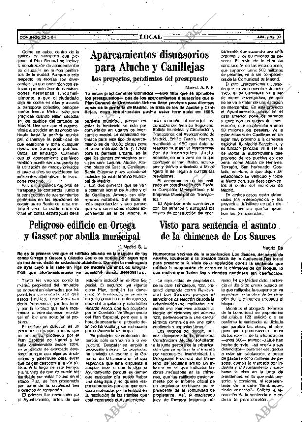 ABC MADRID 25-03-1984 página 39