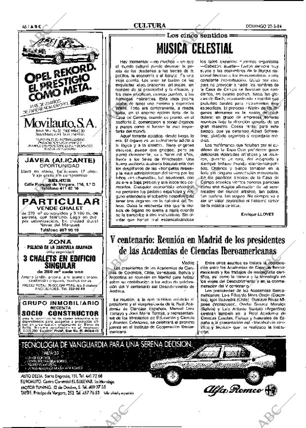 ABC MADRID 25-03-1984 página 46