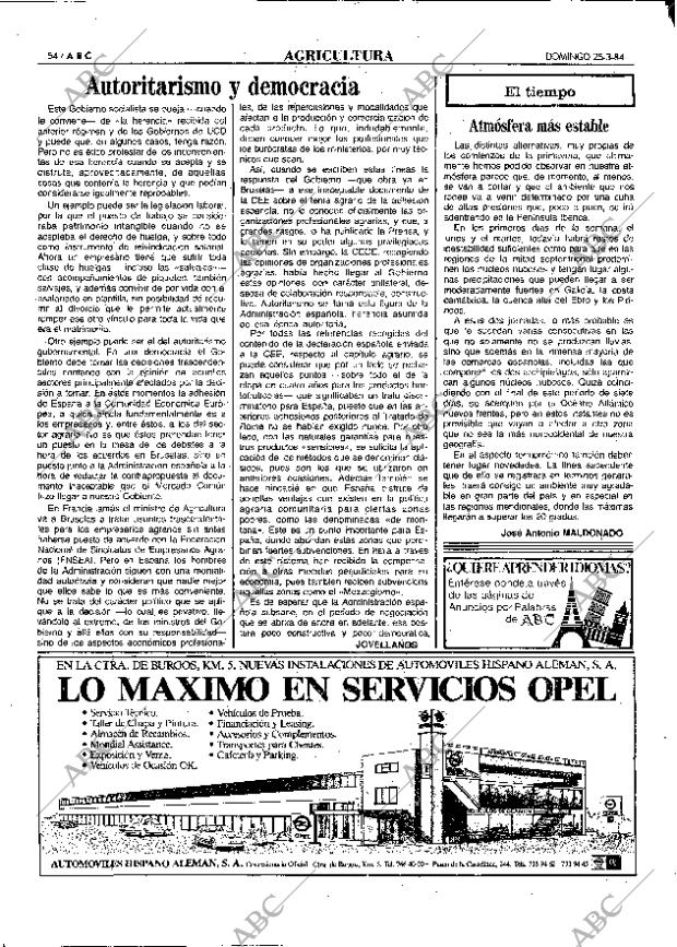 ABC MADRID 25-03-1984 página 54