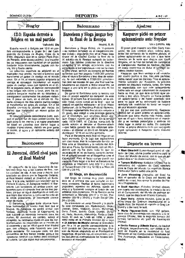 ABC MADRID 25-03-1984 página 69