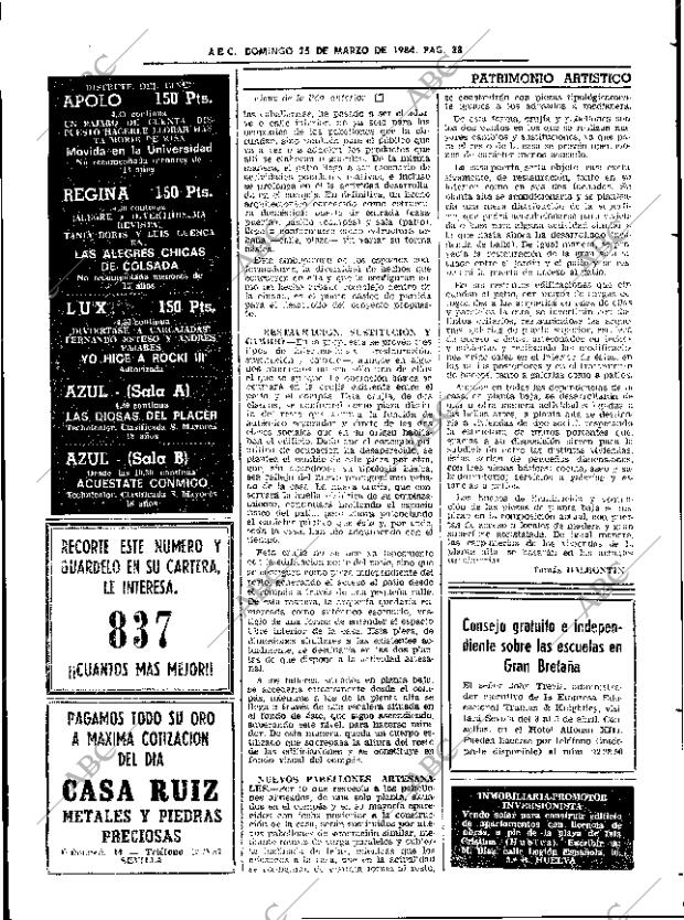 ABC SEVILLA 25-03-1984 página 38