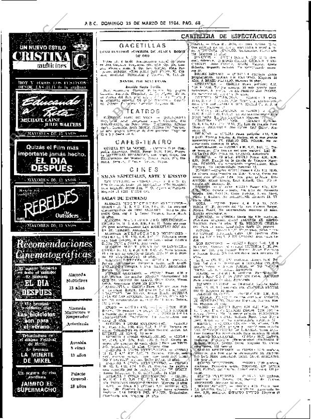 ABC SEVILLA 25-03-1984 página 68