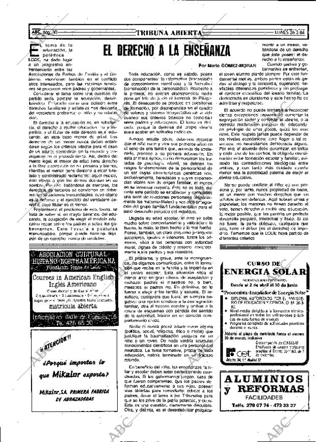 ABC MADRID 26-03-1984 página 30