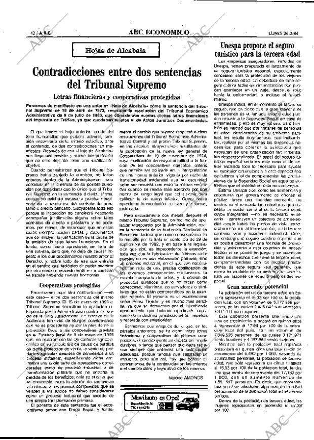 ABC MADRID 26-03-1984 página 42