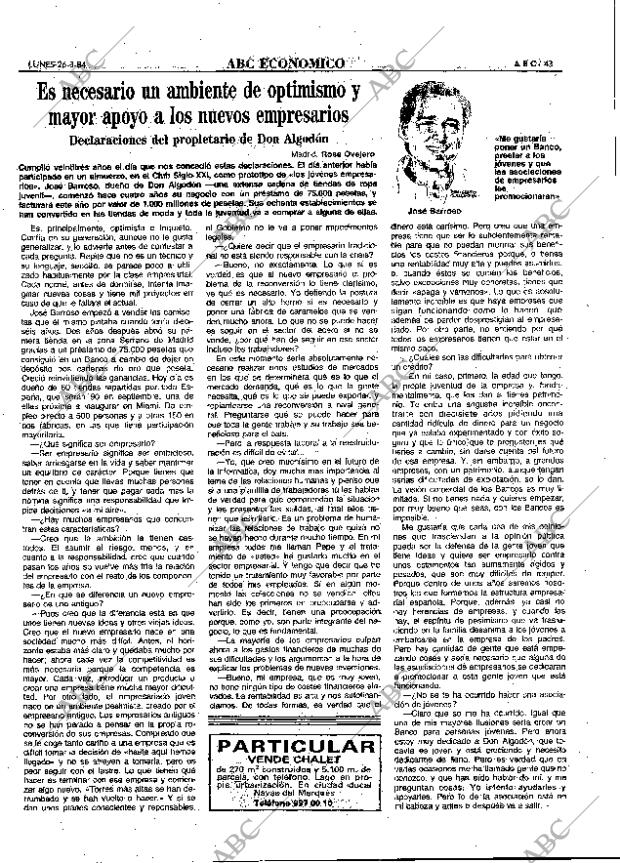 ABC MADRID 26-03-1984 página 43