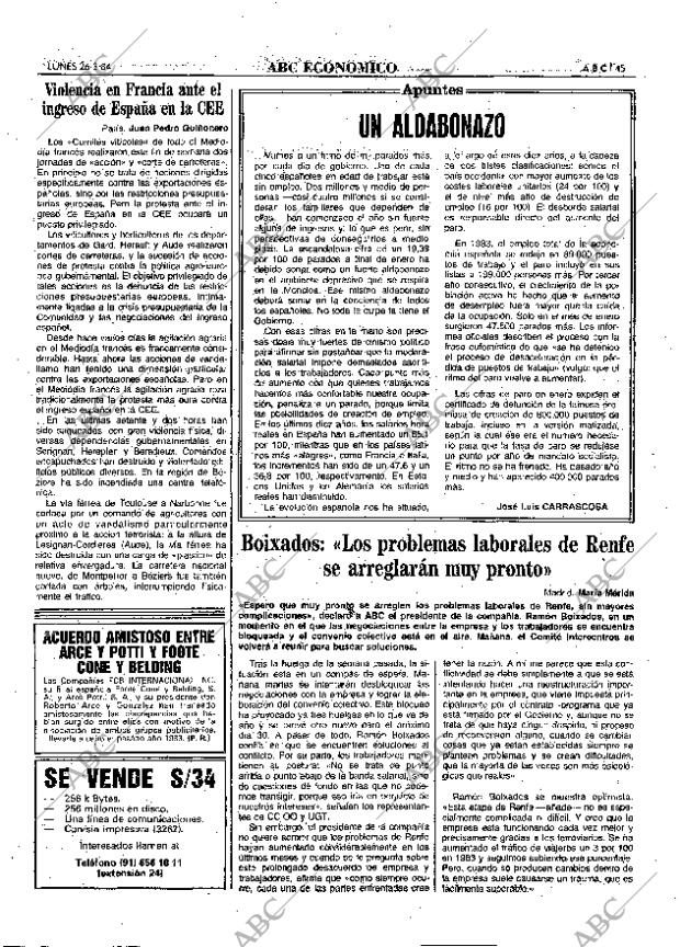 ABC MADRID 26-03-1984 página 45