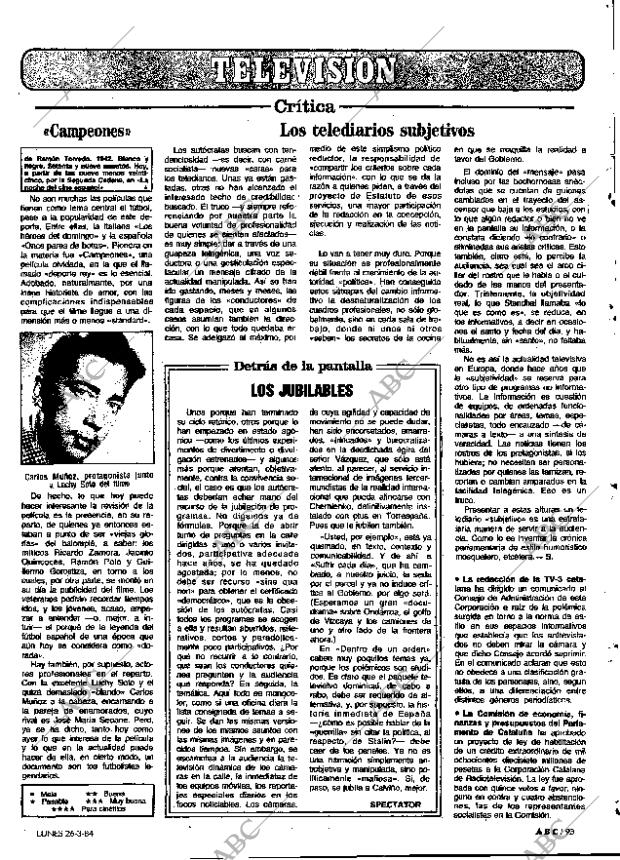 ABC MADRID 26-03-1984 página 93