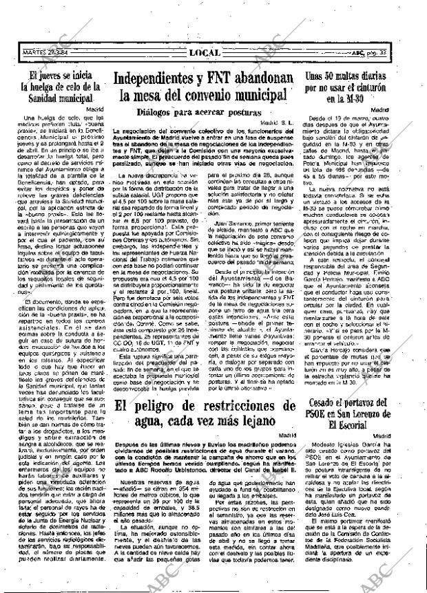 ABC MADRID 27-03-1984 página 33