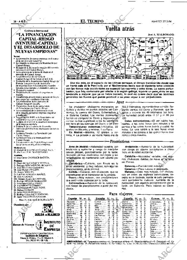 ABC MADRID 27-03-1984 página 38