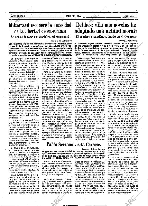 ABC MADRID 27-03-1984 página 41