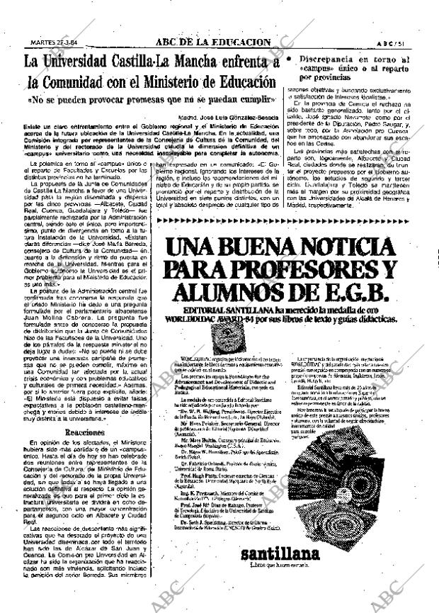 ABC MADRID 27-03-1984 página 51