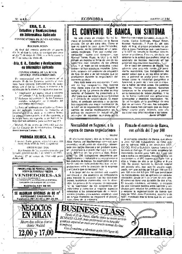 ABC MADRID 27-03-1984 página 58