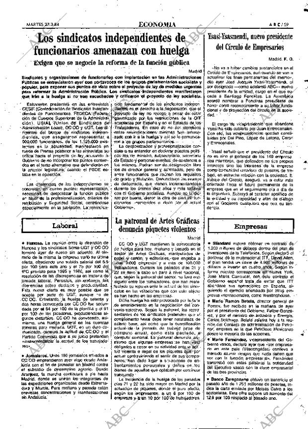 ABC MADRID 27-03-1984 página 59