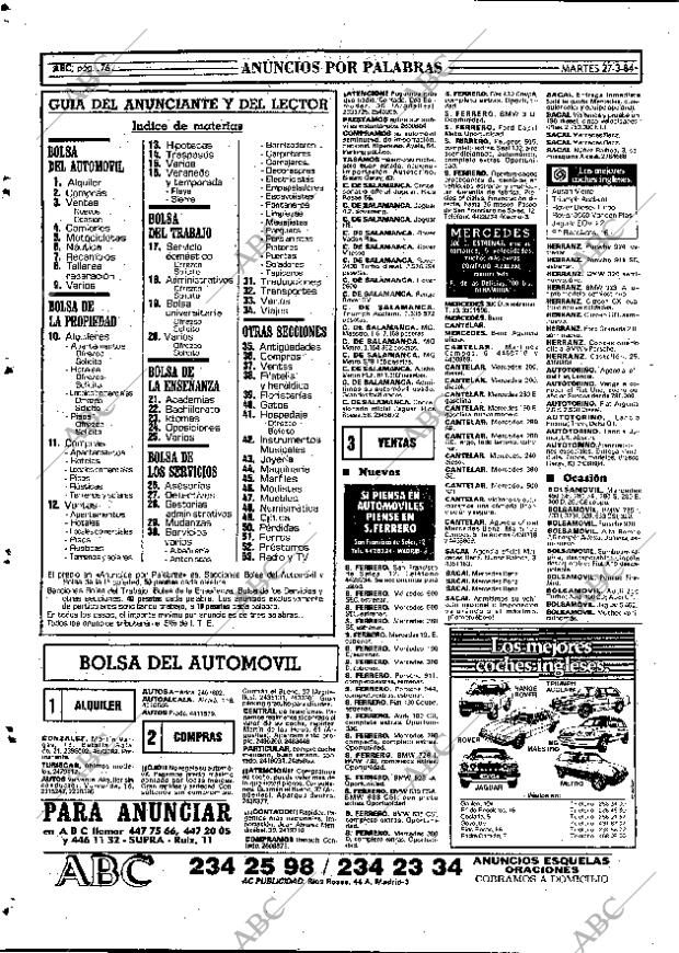 ABC MADRID 27-03-1984 página 76