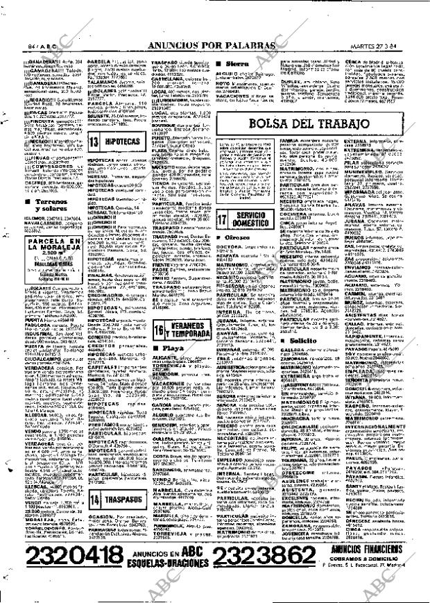 ABC MADRID 27-03-1984 página 84