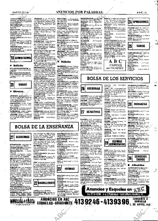 ABC MADRID 27-03-1984 página 85