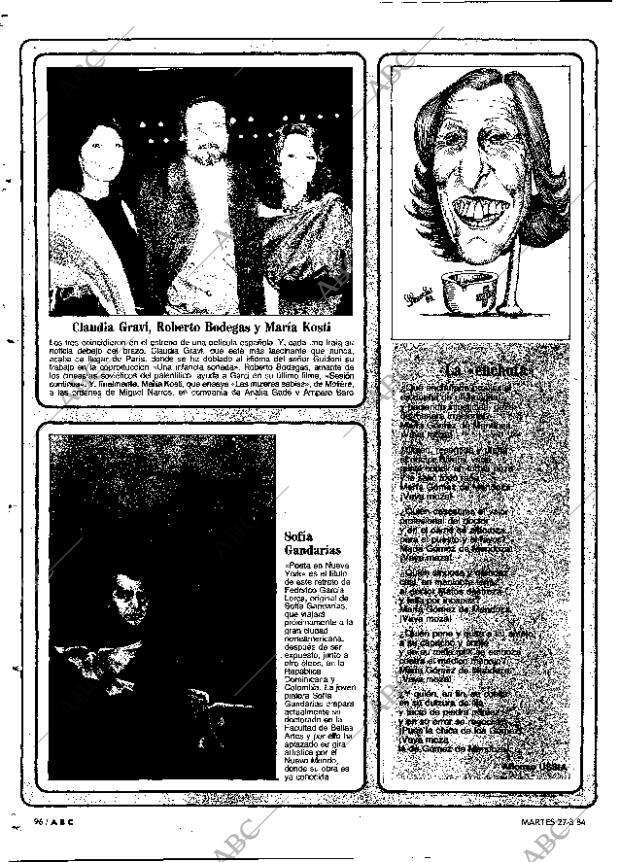 ABC MADRID 27-03-1984 página 96