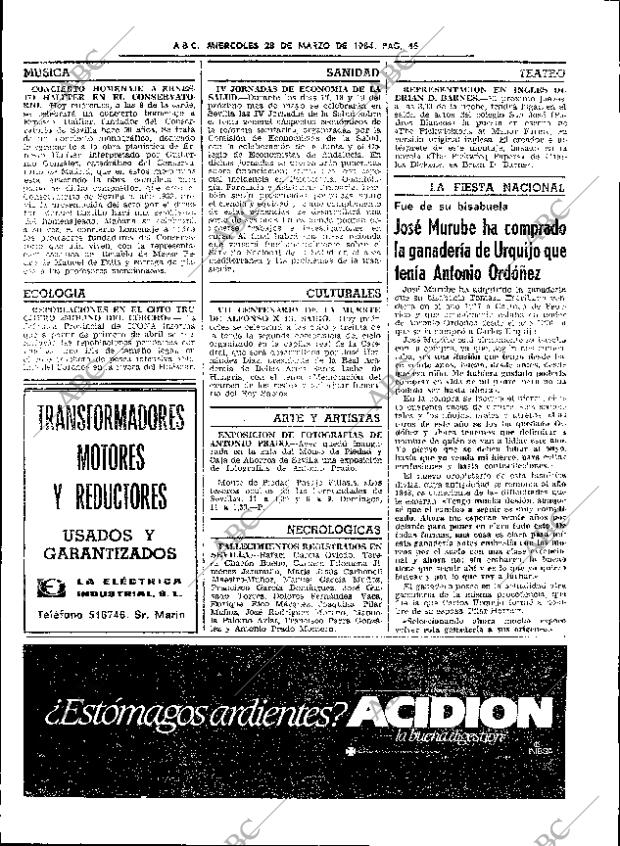 ABC SEVILLA 28-03-1984 página 42