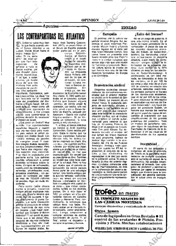 ABC MADRID 29-03-1984 página 12