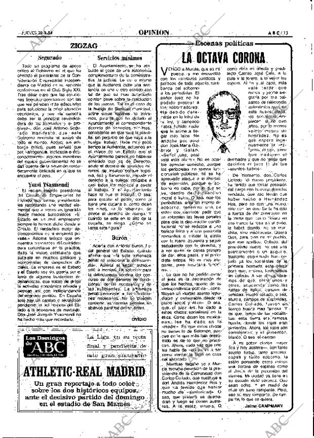 ABC MADRID 29-03-1984 página 13