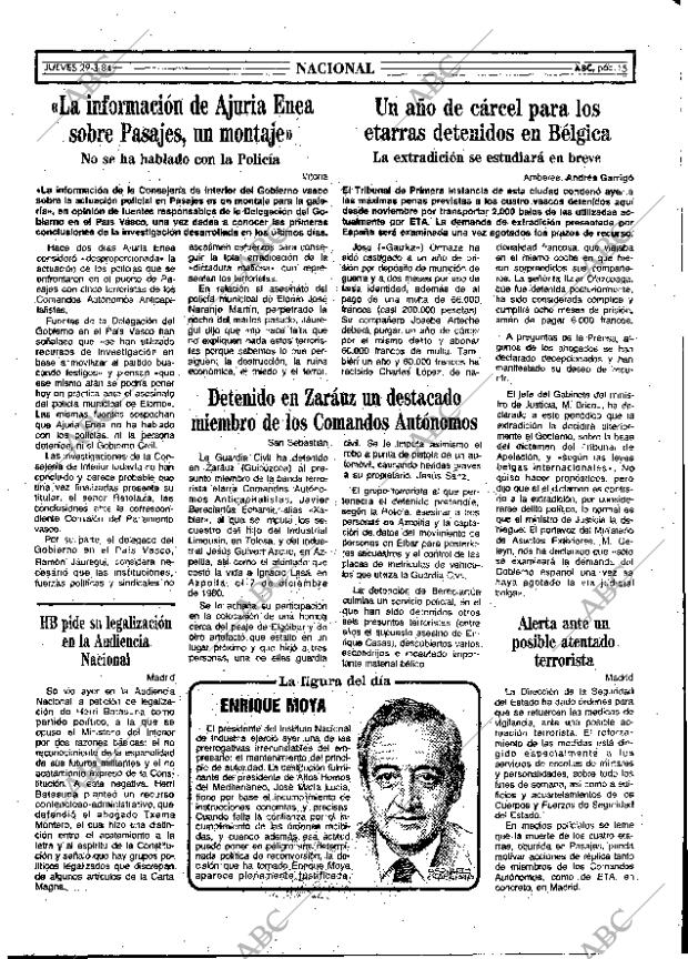 ABC MADRID 29-03-1984 página 15