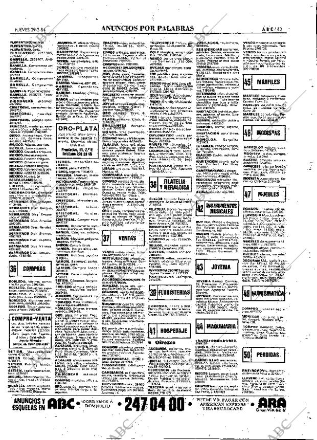 ABC MADRID 29-03-1984 página 83