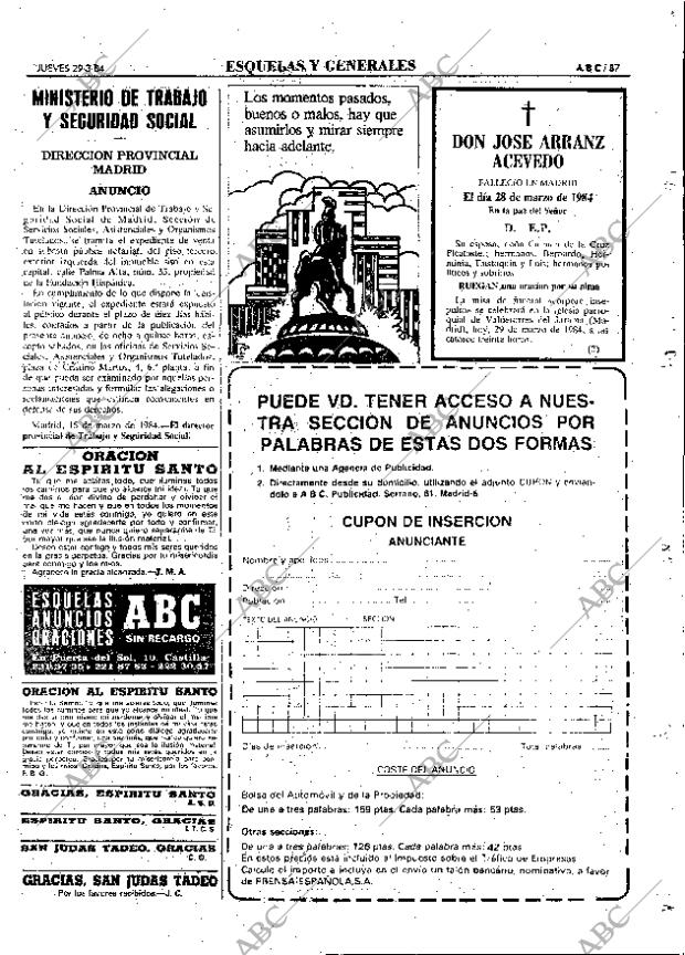 ABC MADRID 29-03-1984 página 87