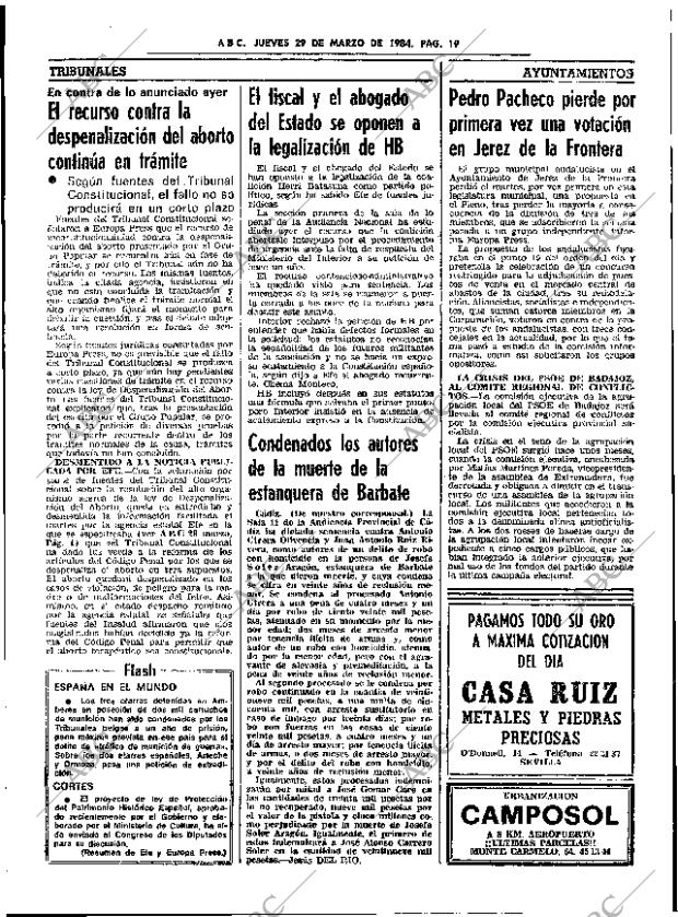 ABC SEVILLA 29-03-1984 página 19