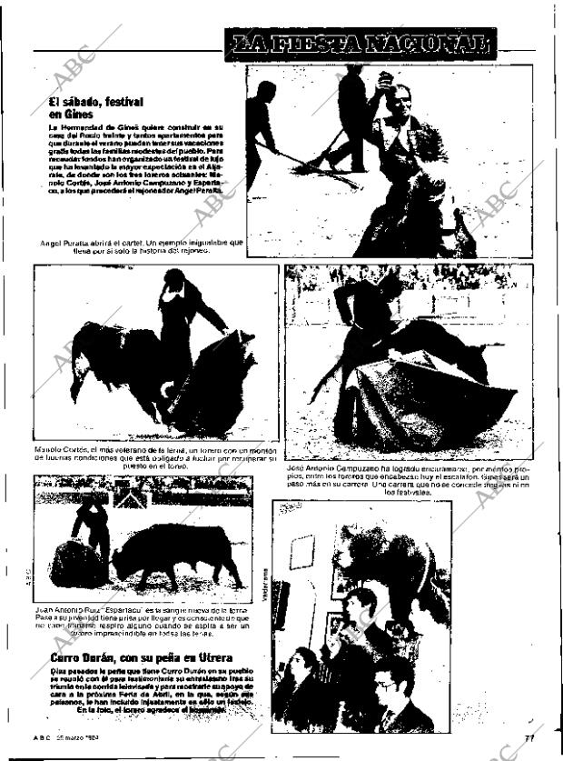 ABC SEVILLA 29-03-1984 página 77